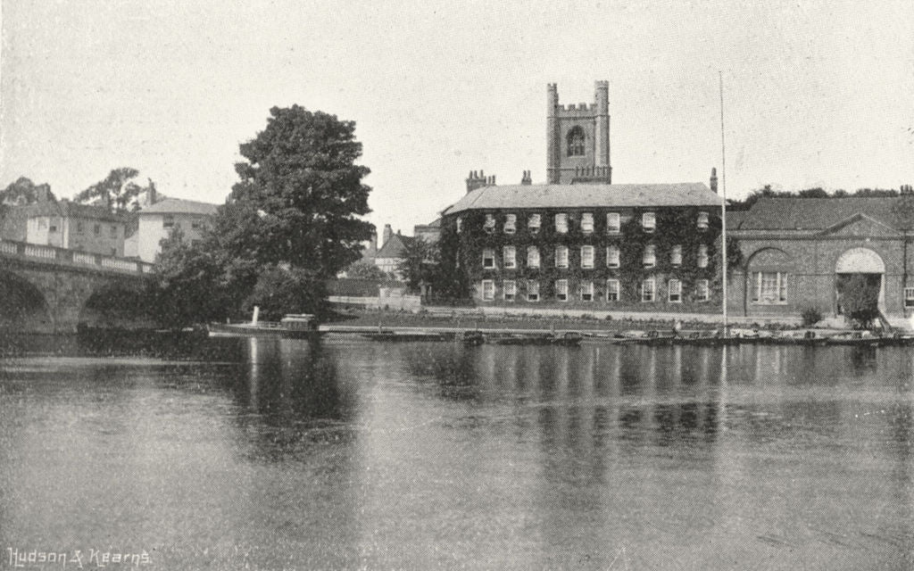 OXON. Red Lion, Henley 1897 old antique vintage print picture